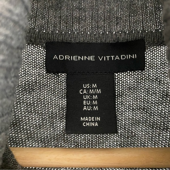 Adrienne Vittadini Sweater Dress Grey Size Medium - Picture 4 of 7